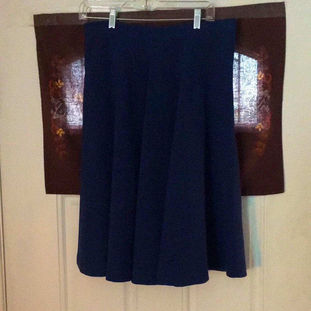 Pink Martini A-Line High Waist Royal Blue Skirt size L